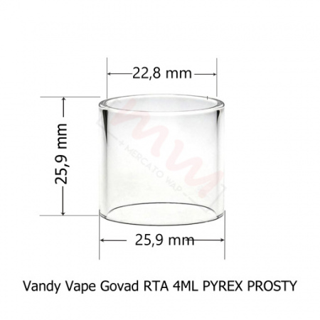 VANDY VAPE GOVAD RTA TULEJKA / SZKIEŁKO 4ML